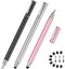 Stylus Pen for Touchscreens, Digiroot 2-in-1 High Sensitivity & Precision Stylus for iPad iPhone Apple iPad Pro Samsung PC Android Tablets Smartph...