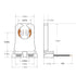 JACKYLED Non-Shunted Turn-Type T8 Lamp Holder UL Socket Tombstone with 10 inches Wires Attached for LED Fluorescent Tube Replacements 18-Pack...