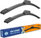 28"+15" Silicone Wiper Blades Replacement for NISSAN Sentra 2019 2018 2017 2016 2015 2014 2013 Quiet and Durable Stable All-Season Windshield Wipe...