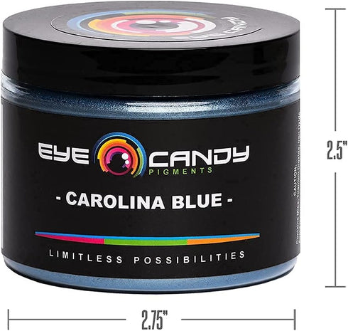 Eye Candy Premium Blue Mica Powder Pigment (50g) | Multipurpose DIY Arts and Crafts Additive | Acrylic Pouring, Woodwork, Epoxy, Resin, Bath Bombs...