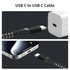 3Pack 60W USB C to USB C Charger Cable, Nylon Braided Type C to Type C Fast Charging Cable for TypeC Phones (3FT)......