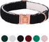 MR. CHUBBYFACE Winter Dog Collar Adjustable Christmas Pet Collar Black Fleece Dog Collar for Small Medium Large Dogs...