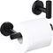 KES Bathroom Accessories Hardware Set Toilet Paper Holder and Robe Towel Hook SUS304 Stainless Steel Round Wall Mounted Matte Black, LA20BKDG-21...