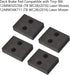 4 Pcs 761-05007 Deck Brake Pad Compatible with Troy-Bilt/Cub Cadet XT1-LT42, XT1-LT42 C, XT1-LT46, XT2-LX42, XT2-LX42 FAB CC C 600 Mower - Include...
