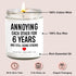 6 Years Candle, Iron Anniversary, Gifts for Him, Her, 6 Year Anniversary, Gifts for Men, Wife, Husband, Women, 6th Wedding Anniversary, Gifts for ...