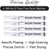 White Paint Pen,4 Pack 0.7mm Acrylic White Permanent Marker White Paint Pens for Rock Painting Stone Ceramic Glass Wood Plastic Glass Metal Canvas...