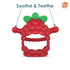 RaZbaby RaZberry Grip Silicone Teether Toy for 3M+ | Drop Resistant Hand Held Teether for Babies and Infants - Designed by Nature with Our Patente...