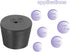 MECCANIXITY Rubber Tapered Plug 27mm to 34mm Solid Test Tubes Bungs Stopper with Hole Black for Lab Home 8 Pieces...
