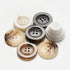 Sewing Buttons - Craft Buttons, 5 Sizes of 100 Pcs Versatile Buttons for Sewing, DIY Projects and Holiday Decoration (White)...