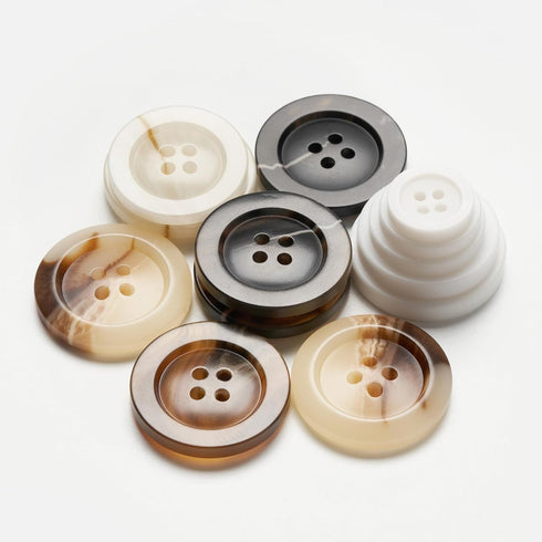 Sewing Buttons - Craft Buttons, 5 Sizes of 100 Pcs Versatile Buttons for Sewing, DIY Projects and Holiday Decoration (Ecru)...