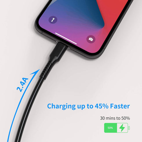 1ft iPhone Charge Cable Short, 5Pack USB to Lightning Cord for Fast Charging Stations 1 Foot Compatible with Apple iPhone 12 11 Pro Max Xs 8 7 6 5...