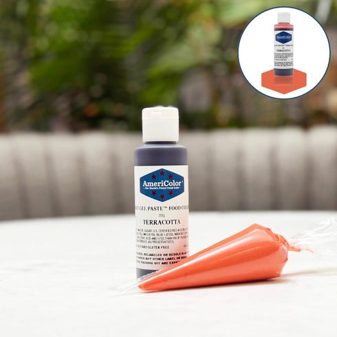 TERRACOTTA SOFT GEL PASTE 4.5 OZ Cake Decorating...