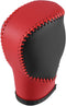 Gear Shift Lever Cover Automotive Interior Gear Shift Knob Trim for Honda 11th Civic 2022 2023 Black Red Faux Leather Red Line...