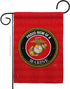 Breeze Decor Proud Mom Garden Flag Armed Forces Marine Corps USMC Semper Fi United State American Military Veteran Retire Official House Banner Sm...