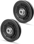 2 PCS 3.5Inch/90mm Nylon Bearing Pulley Wheel, Silent Bearing Replace for Garage Gym Equipment Pulley System, Universal Wearproof Bearing Maximum ...