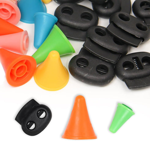 20 Pcs Colorful Knitting Needle Stoppers Double Hole Needle Point Protectors for Sewing Projects Quilting Crocheting for Beginners Knitting DIY Ar...