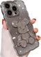 Compatible with iPhone 15 Pro Max Cute Case, Sparkle Diamond Rhinestone Design Bear with Separated Glitter Paper, Luxury Shiny Bling Soft Shockpro...