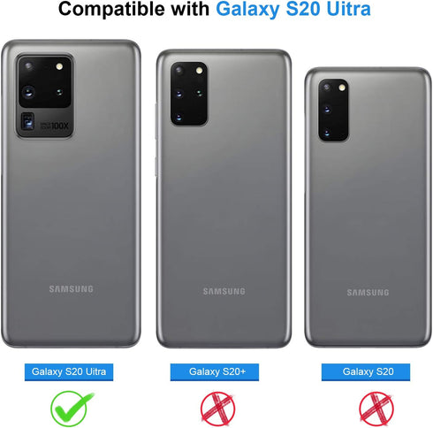 Lanhiem for Samsung Galaxy S20 Ultra Case, IP68 Waterproof Dustproof Case with Built-in Screen Protector, Heavy Duty Full Body Protective Phone Co...