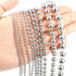 Wallet Chain Pants Pocket Chain Belt Chains Jean Chains 22.5" Silver Keychain with Both Ends Lobster Clasps Keys, Wallet, Jeans Pants Belt Loop Pu...