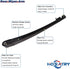Rear Wiper Arm Blade Set for Mazda 3 sport Hatchback 2004-2009 Rear Windshield Wiper Arm Blade Assembly BP4K-67-421...
