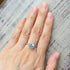 925 Silver Women's Ring Round Gem Sapphire Topaz Zircon Single Stone Engagement Wedding Anniversary Ring Bridal Gift Cozy Ring...