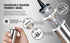 Electric Milk Frother Handheld, Stainless Steel Electric Coffee Frother Battery Operated Whisk Beater Foam Maker High Speed Handheld Foam Maker Dr...