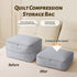 Ultra Space Saving Self Compression Organizer,New Duvet Storage Bag,Can be used to organize quilts, clothes and blankets(Grey)...