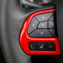 3PCS Steering Wheel Cover Trim Interior Accessories for Jeep Renegade 2015-2023 for Jeep Compass 2017-2020 (Red)...