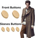 YaHoGa 14pcs Gold Blazer Buttons for Suits Blazers Sport Coats 20mm 15mm Plane Metal Shank Blazer Buttons Set for Sewing Coats Suits Blazers (MB20...