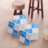 Doll House Furniture 27pcs Miniature Mosaic Floor Tile Sheet Miniature Flooring Simulation Mini Doll House Accessories for - Blue and White Tile F...
