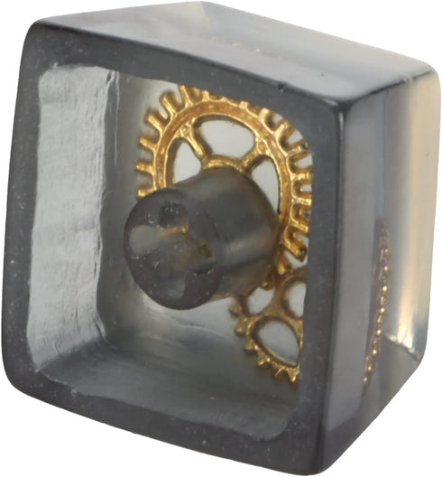 Mechanical Keyboard Keycap, Resin Keycap Universal Mechanical Keyboard Accessories (Black Gear)...