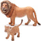 Gemini&Genius 2Pcs Lion Toys for Kids, Safari Lion Animal Toy Figures, Wildlife Family Lions Action Figures, Great for Educational Toys, Party Fav...