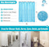 Ga-Geetopia EVA Blue Thin Shower Curtain Liner, Pebble Pattern 72x72 Inch Lightweight Plastic Bathroom Shower Showroom Inner Curtain with Rustproo...