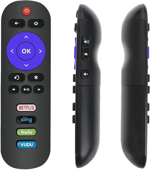 Remote Control fit for ONN Roku TV 4K UHD LCD Smart HDTV with Netflix Sling Hulu Vudu Keys Compatible with All ONN Roku TVs...