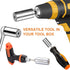 Universal Socket Tools, Christmas Gifts for Men, Self-Adjusting Socket Fits Standard 1/4'' - 3/4'' Metric 7mm-19mm with Power Drill Adapter 2Pc Se...