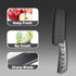Ceramic Vegetable Knife 6in with Steath,Lettuce Knife Vegetable Cutting Knife Suitable for Fruits,Meat,Ceramic Chef Knife Nakiri Knife Black...