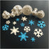 ilauke 6PCS Snowflake Cookie Cutters Decorating Fondant Embossing Tool Christmas Cookie Cutters Snowflake Plunger Cake Cutter...