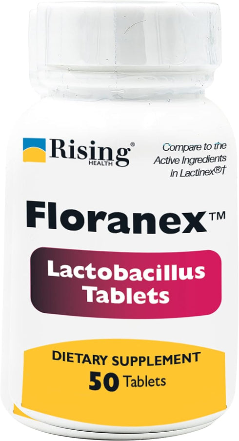Rising Pharma - Floranex Tablets - Lactobacillus Tablets Probiotic Dietary Supplements - 50 Tablets...