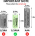 Henreepow Ni-MH 2/3AAA 1.2v 400mAh Rechargeable Batteries,Low Self-Discharge, Long Range with Button Top for Solar Lights,Length 2/3 The Size of A...