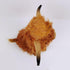 Highland Cow Stuffed Animal Realistic Fluffy Scottish Plush Cow Farm Toys (Brown)...