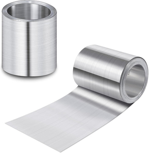 4'' x 20' Aluminum Flashing Roll - Roof Flashing, 0.2mm Thickness Aluminum Roof Panels, Metal Roof Flashing for Sealing Windows Doors, Shed Weathe...
