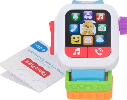 Fisher-Price Laugh & Learn Baby to Toddler Toy Time to Learn Smartwatch with Lights & Music for Pretend Play Ages 6+ Months...