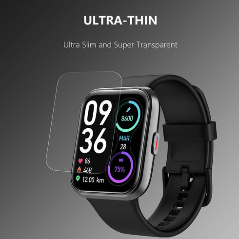 8 Pack for 1.69" or 1.7" Smartwatch Screen Protector, Soft Film for aeac, AOKESI, ENOMIR, Fitpolo, FVYAO, Gydom, HAFURY,IDO, Tensky, Veryfit, VRPE...