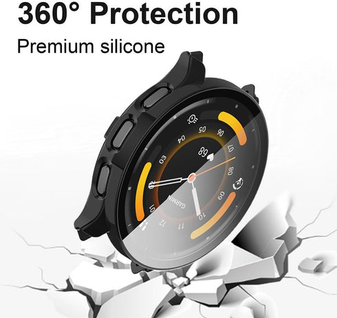 Compatible for Garmin Venu 3S Case, Lamshaw Hard PC Case with Screen Protector Compatible for Venu 3S 41mm / Venu 3 45mm Smartwatch (Venu 3 45mm, ...