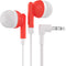 Maeline Bulk Earbuds with 3.5 mm Headphone Plug - 10 Pack - Red......