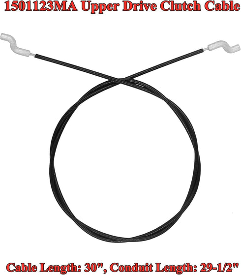 1501123MA Upper Drive Clutch Cable for Murray Craftsman Front Wheel Drive 2-Stage Snow Thrower Snowblower 1501123 MT1501123MA...