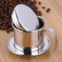 Vietnamese Coffee Drip Filter, Stainless Steel Drip Coffee Filter Maker Pour Over Coffee Dripper, Stainless Steel Cup Portable Coffee Maker Infuse...
