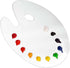 U.S. Art Supply 11.8" x 15.8" Clear Oval-Shaped Acrylic Painting Palette - Thick Transparent Plastic Artist Paint Color Mixing Tray - Non-Stick, E...