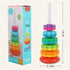 Baby Spinning Stacking Toys for Toddlers 1-3, Rainbow Ring Stacker Montessori Toys for Babies 6-12 Months, 1 2 3 One Year Old Girl Boy Christmas B...