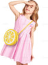 AUEAR, Lemon Lime Fruit Shaped Round Cute Fashion Personality Cross Body Bag Purse for Women Female, Yellow...